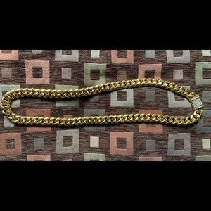 Cuban Length Gold Chain